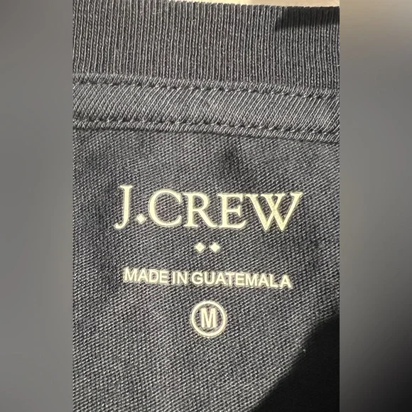 NEW J Crew Christmas T-Shirt Sz Medium Navy Golden Retriever Antlers Graphic Tee - Picture 11 of 12